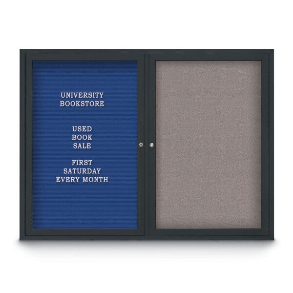 Corkboard, Cork/Black, 24" x 36"